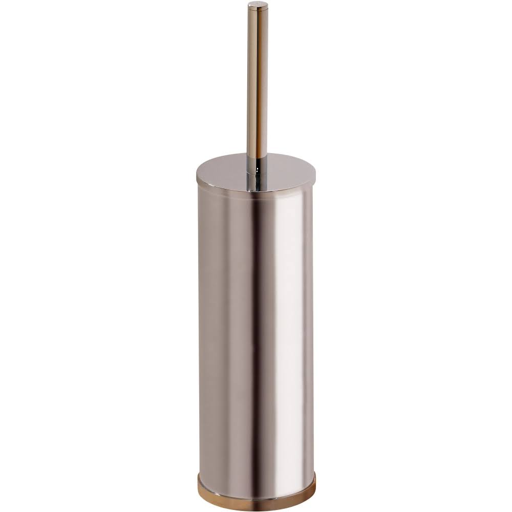 Polished Nickel Freestanding Toilet Brush Holder Y577