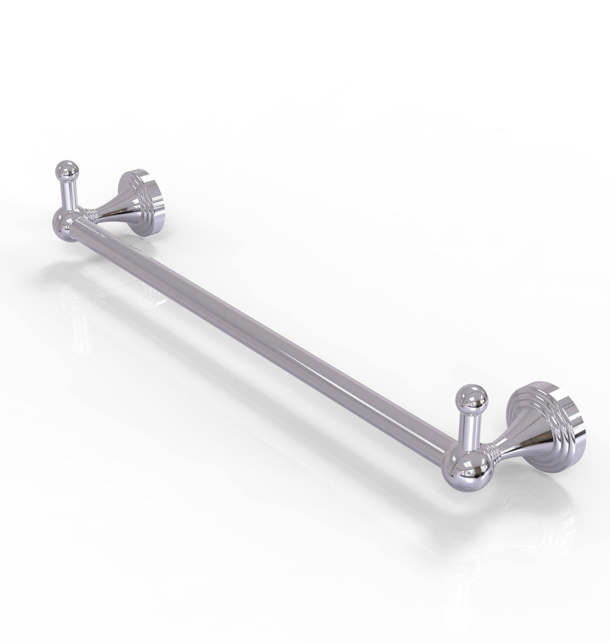 Polished Chrome 36x22 Towel Bar with Integrated Hooks H30933