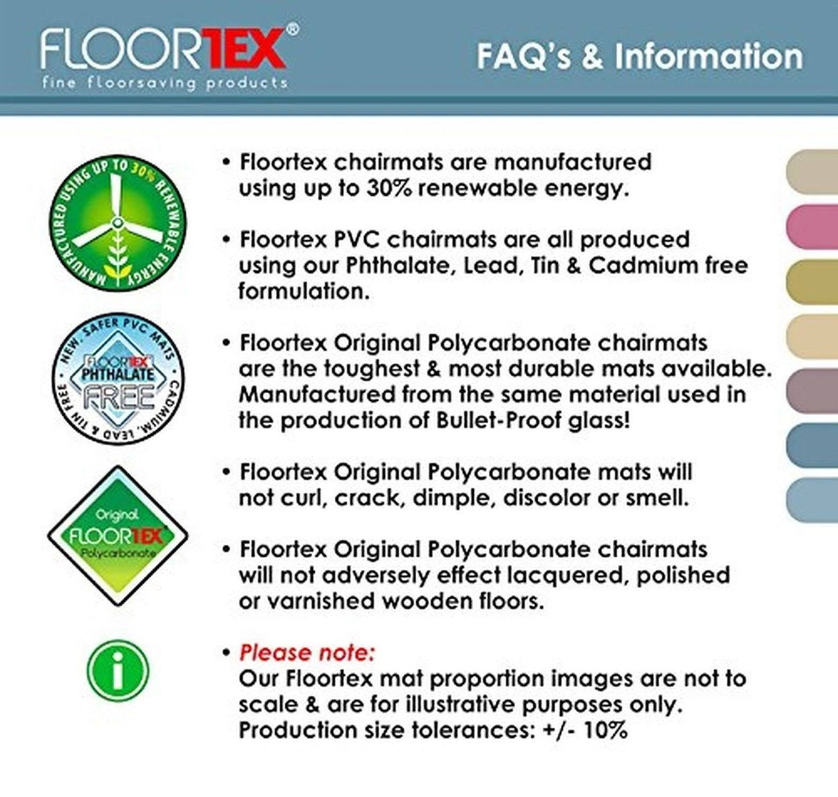 Rectangular Polycarbonate Chair Mat for Plush Pile Carpets J62130