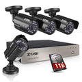 8-Channel 1080p 1TB DVR Security Camera System with 4 Wired Bullet Cameras V970382