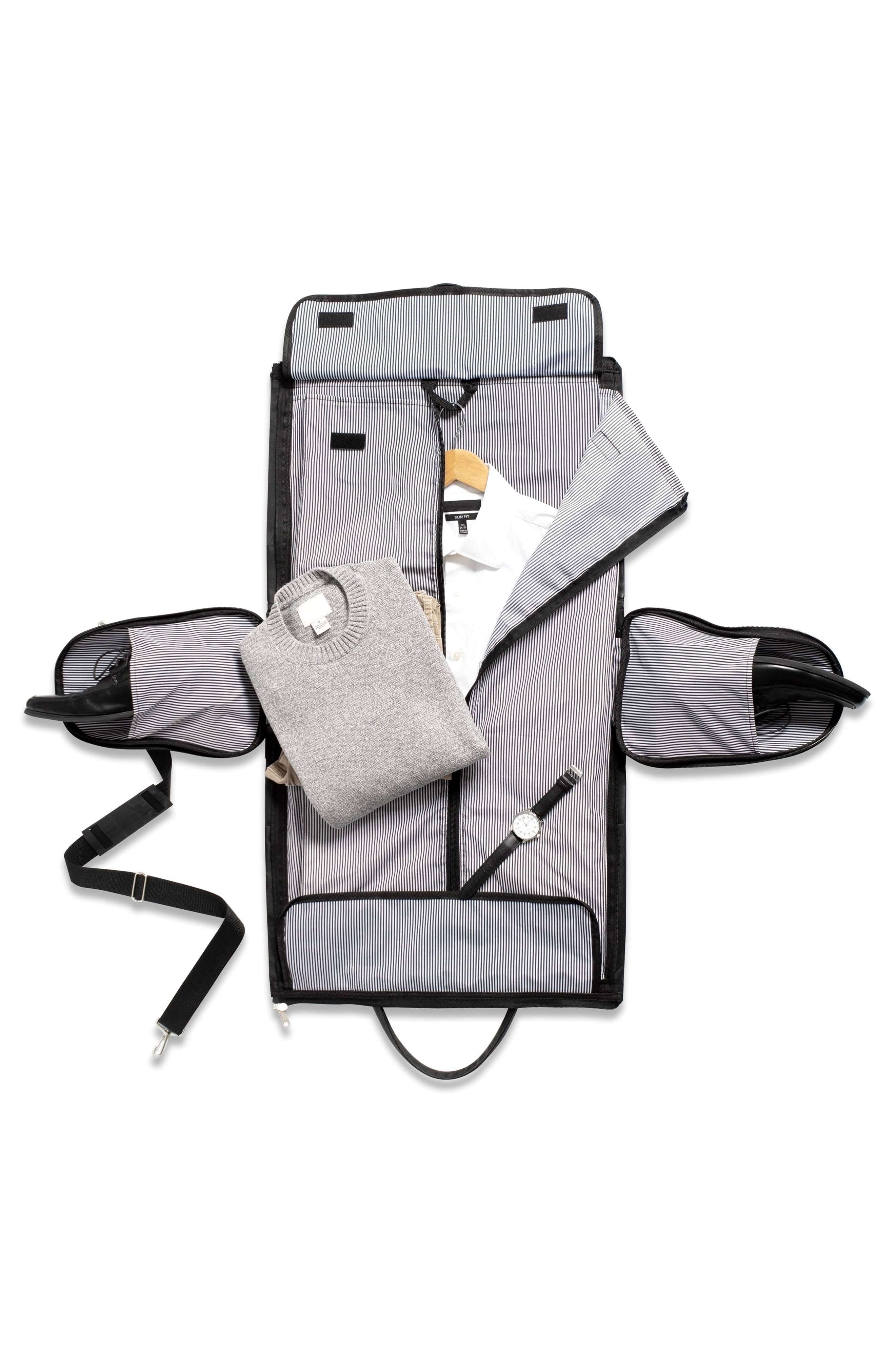 Black Microfiber Convertible Garment Bag M127074