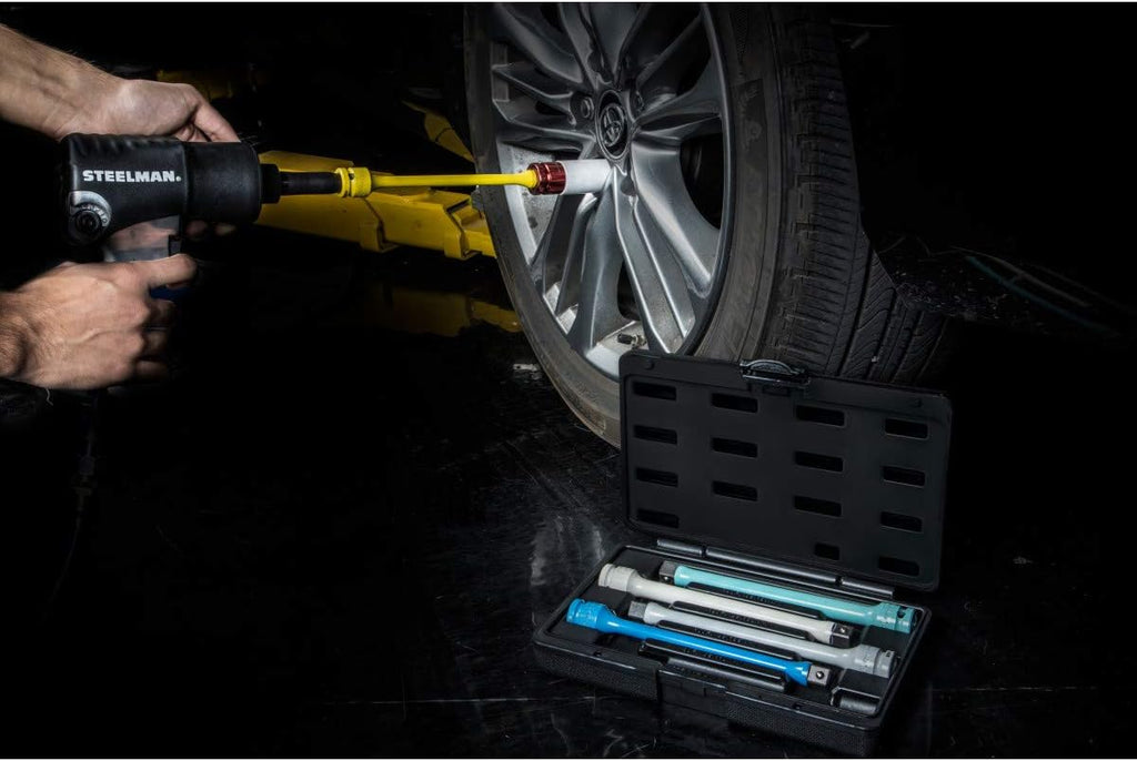 1/2-Inch Drive 5-Piece Torque Extension Set, 8 Inches Long, Powder-Coated Steel F710