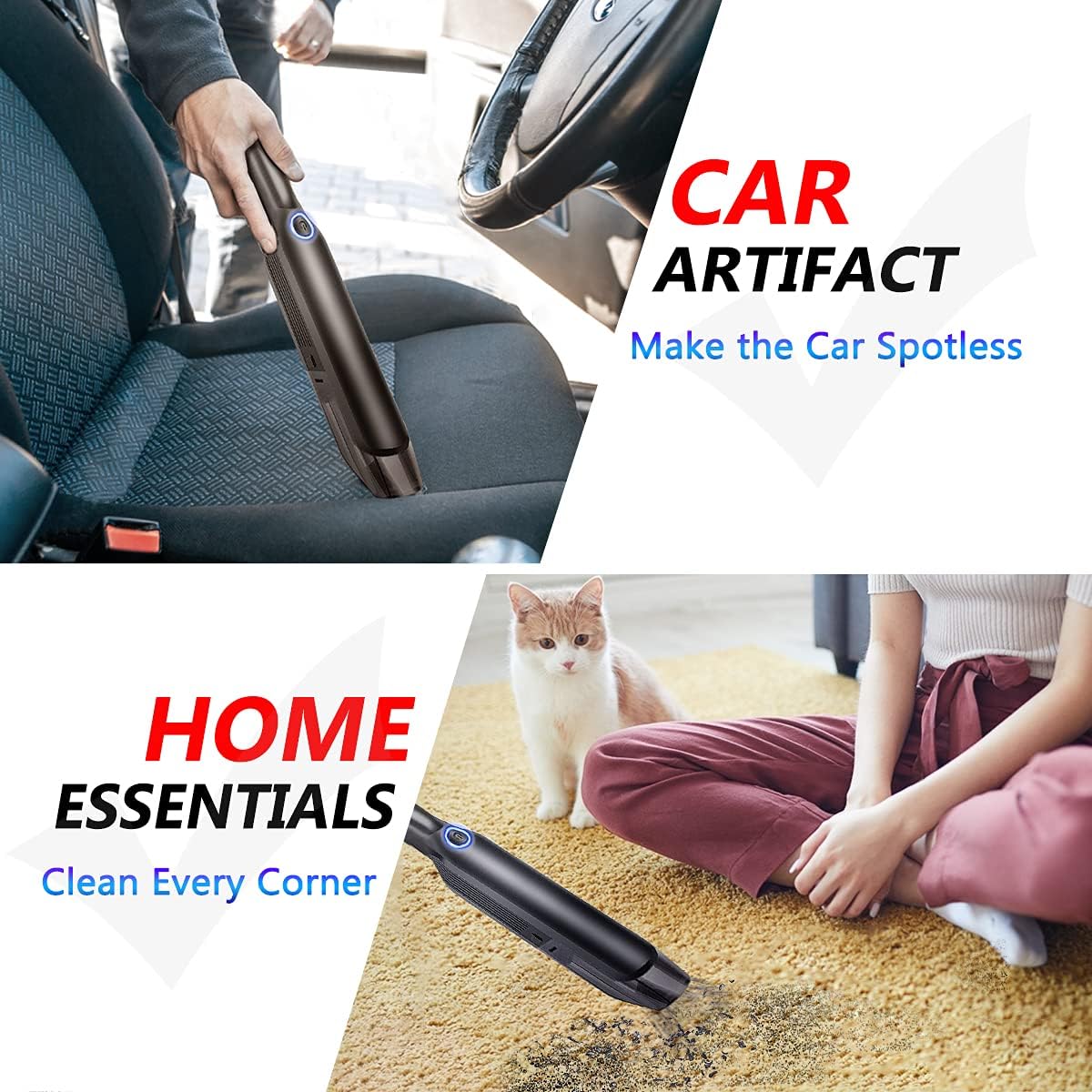 Cordless Rechargeable Mini Handheld Car Vacuum Cleaner F99941