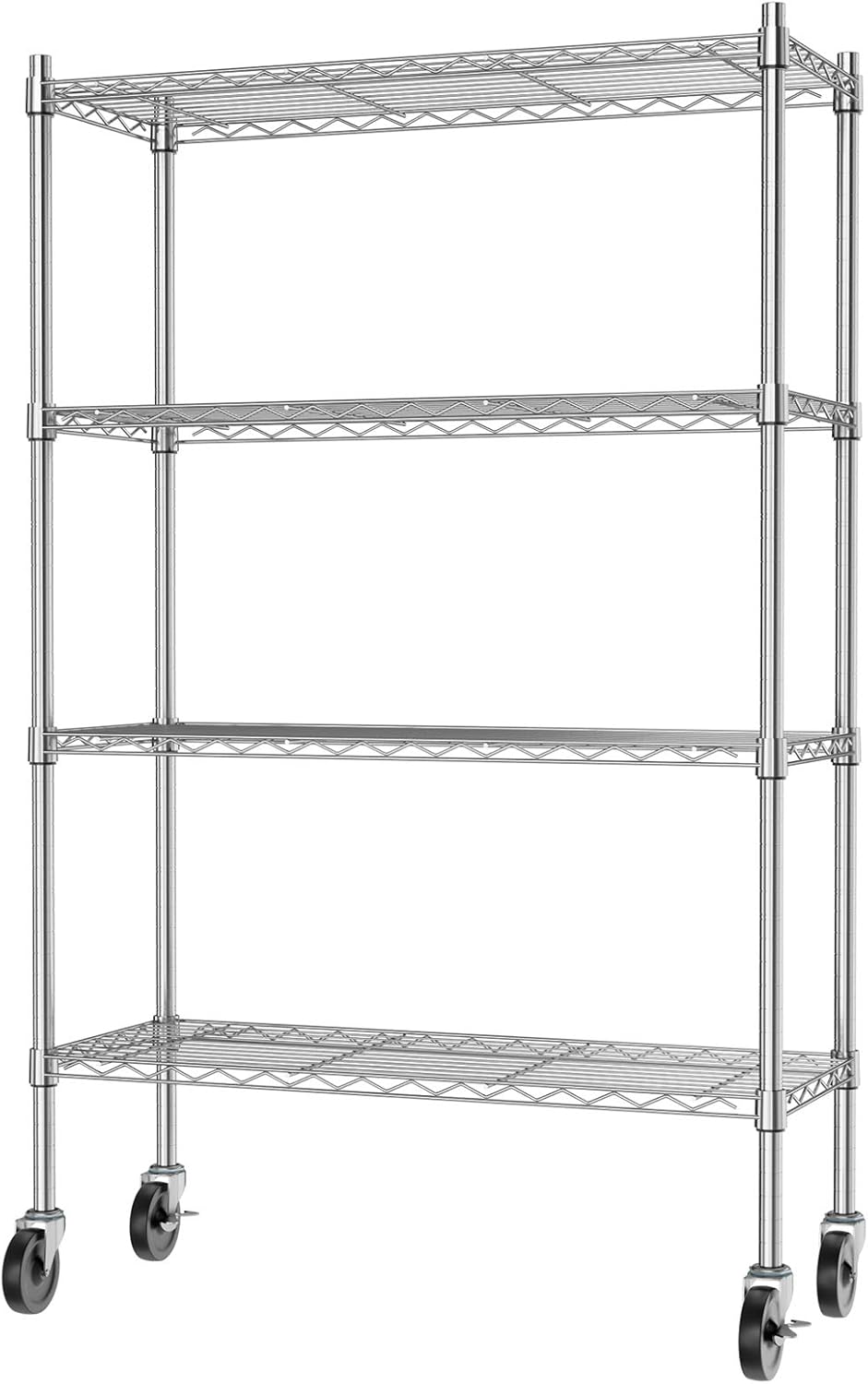 Chrome 5 Tier Rolling Metal Utility Cart A503027