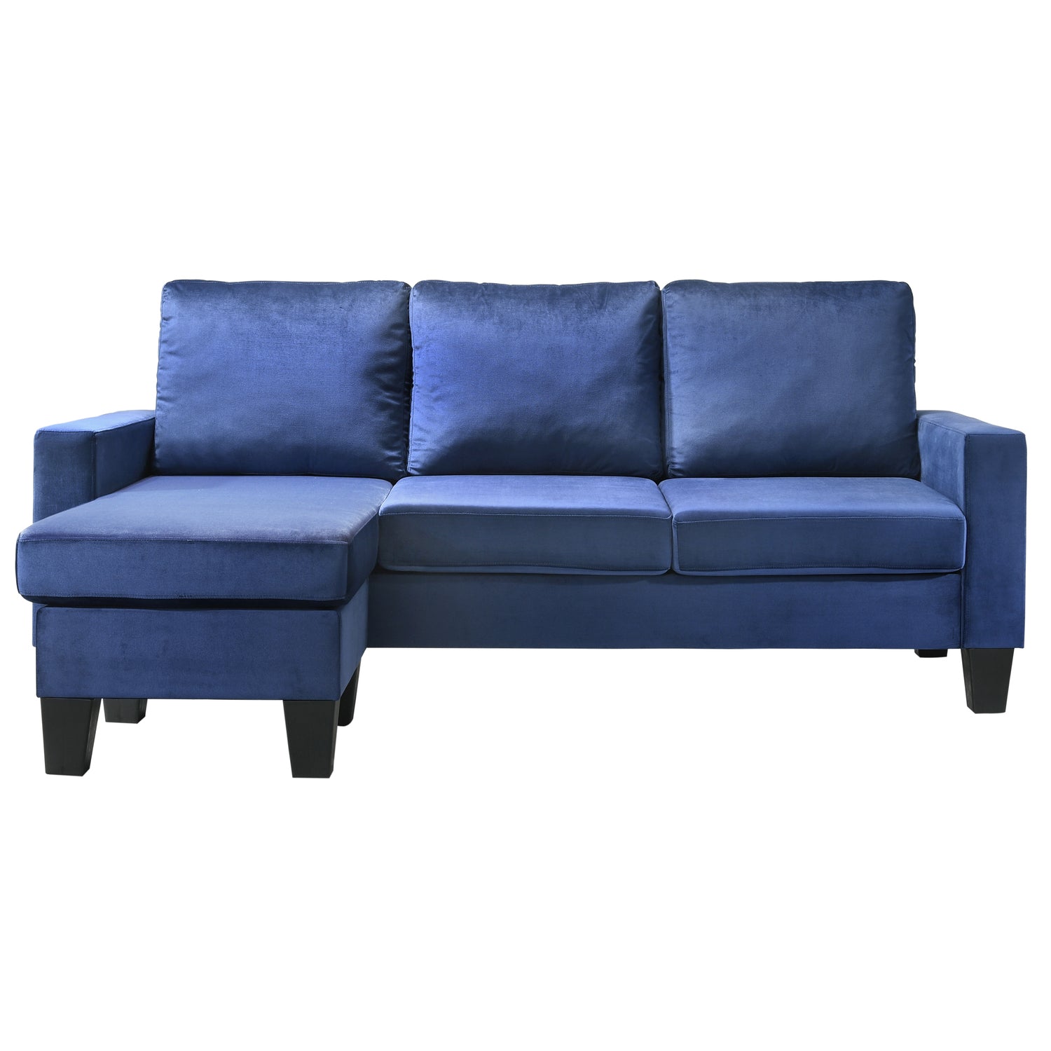 Navy Blue Sofa Chaise P329