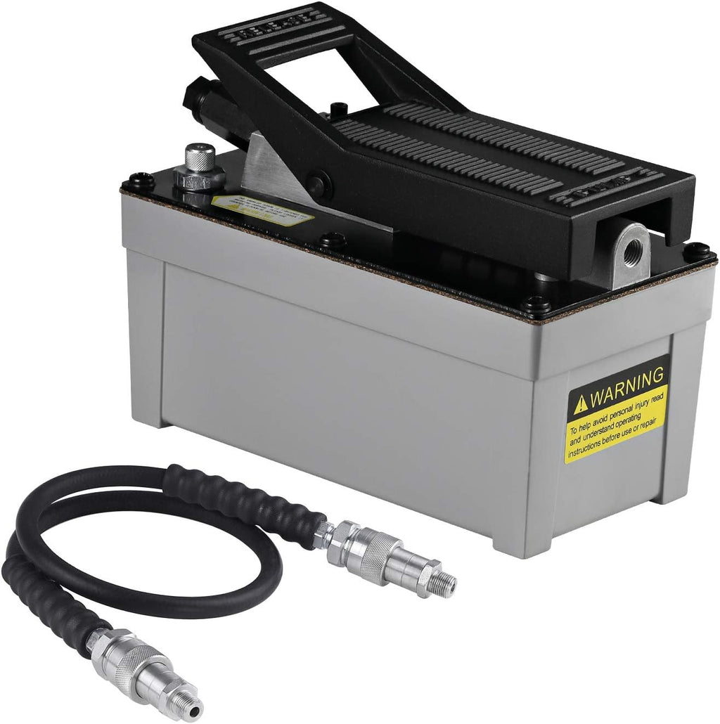 10,000 PSI Air Hydraulic Foot Pump with Hose E3055
