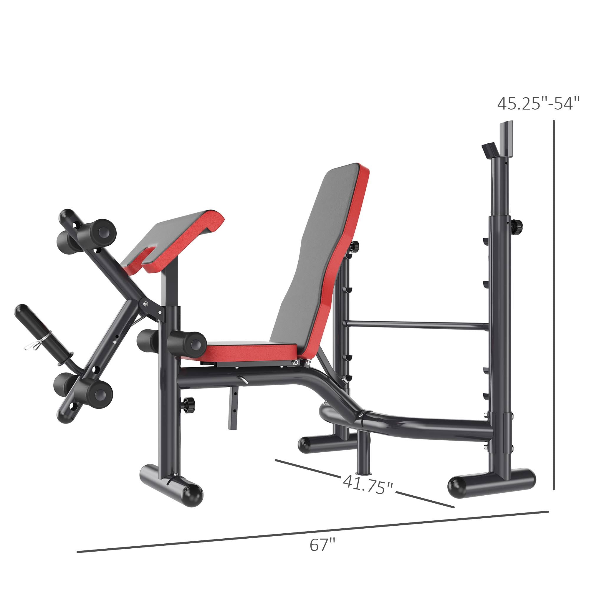 Heavy Duty Weight Bench with Preacher Curl Leg Developer R329722