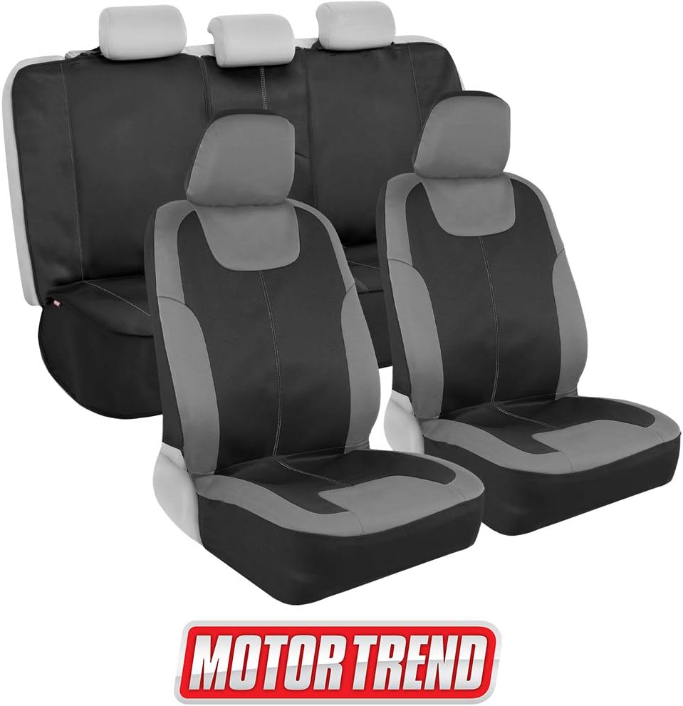 Beige Waterproof Neoprene Car Seat Covers, Full Set, Pack of 2 D2587