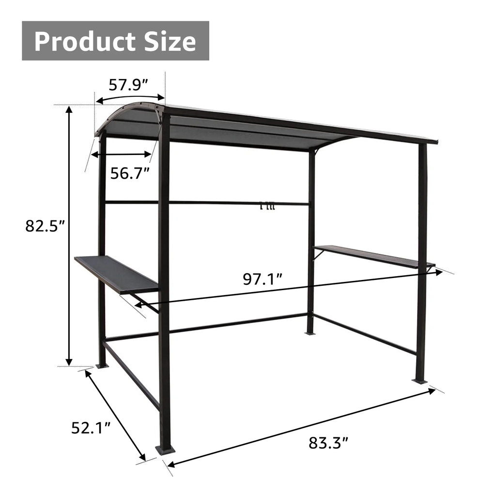 Gray Grill Gazebo Canopy K928107