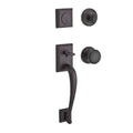 Full Dummy Napa Handleset Round Knob with Round Rose Venetian Bronze Finish Z74054