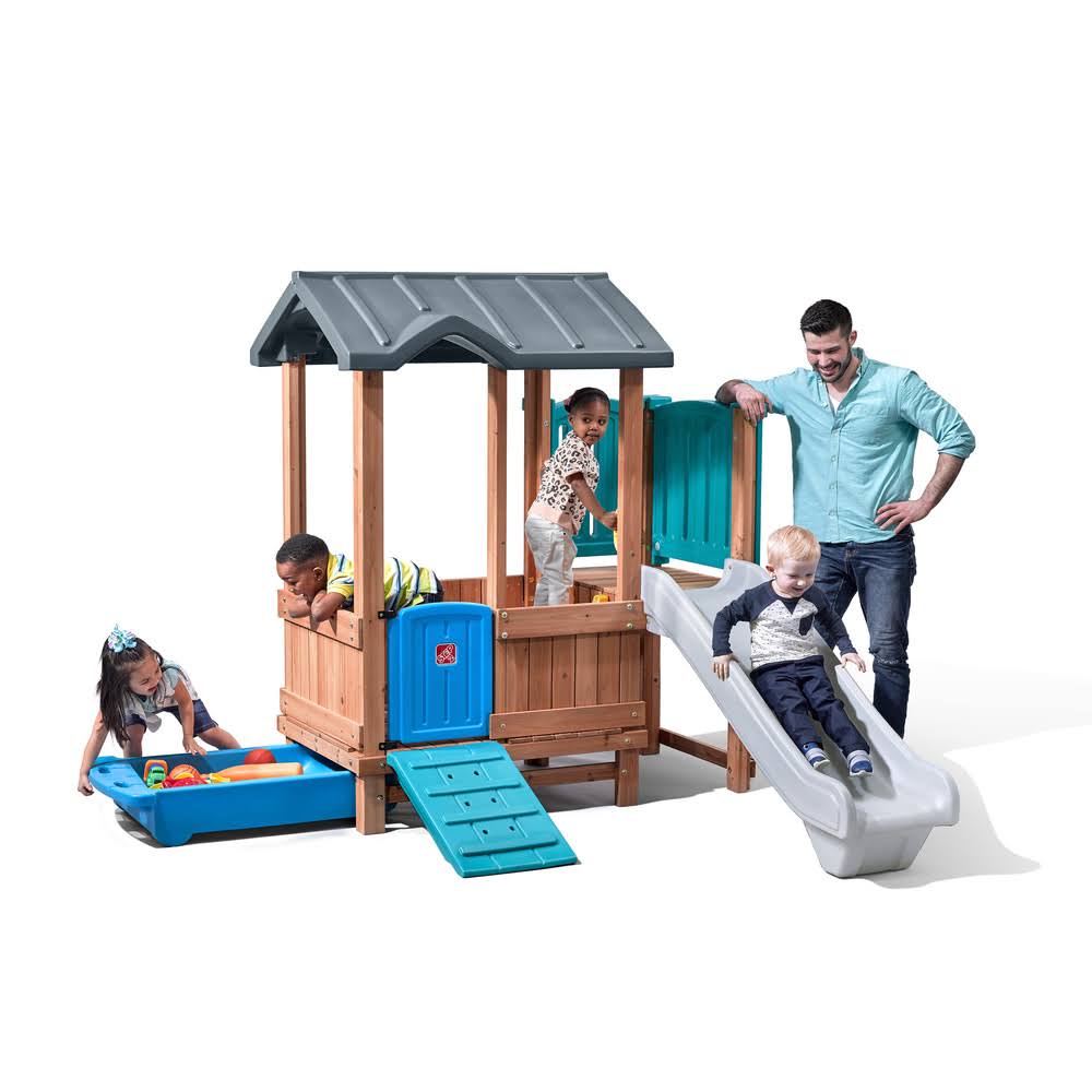 Woodland Adventure Playhouse with Slide H3711
