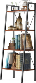 4-Tier Industrial Ladder Bookcase R7670