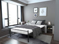 Black Twin Metal Bed Frame Z4586