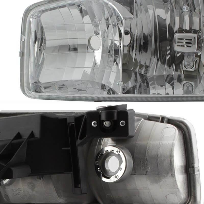 Crystal Headlights and Bumper Lights for GMC Sierra 99-06 / Yukon 00-06 A792