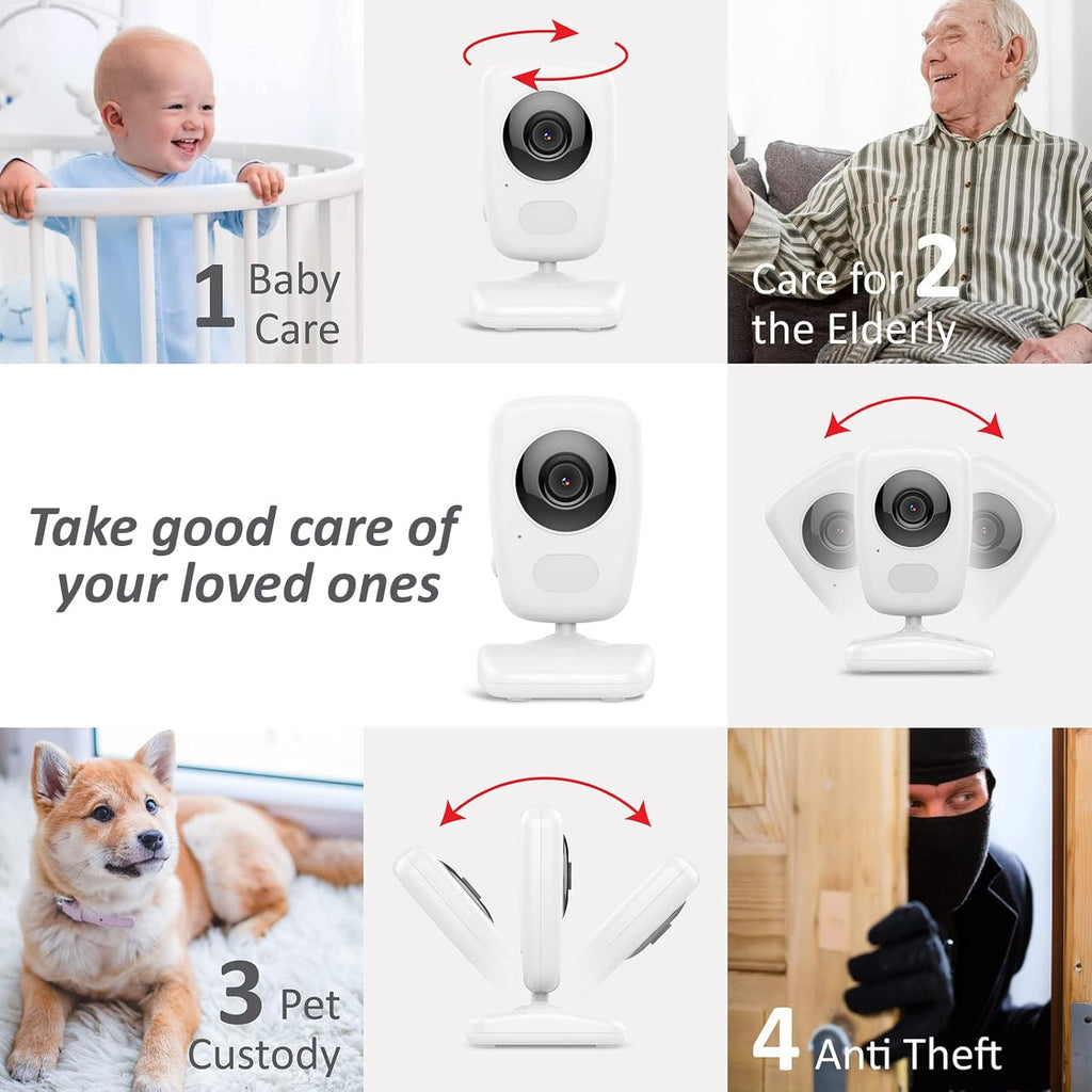 5 High Resolution Screen Video Baby Monitor with 2 HR Cam W766523