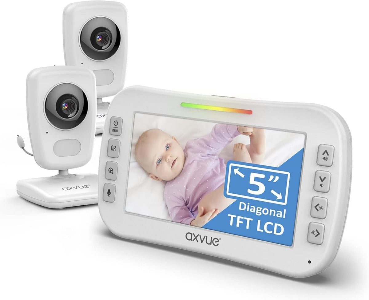 5 High Resolution Screen Video Baby Monitor with 2 HR Cam W766523