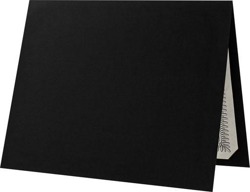 Deep Black Linen Certificate Holders, 25 Pack W1325