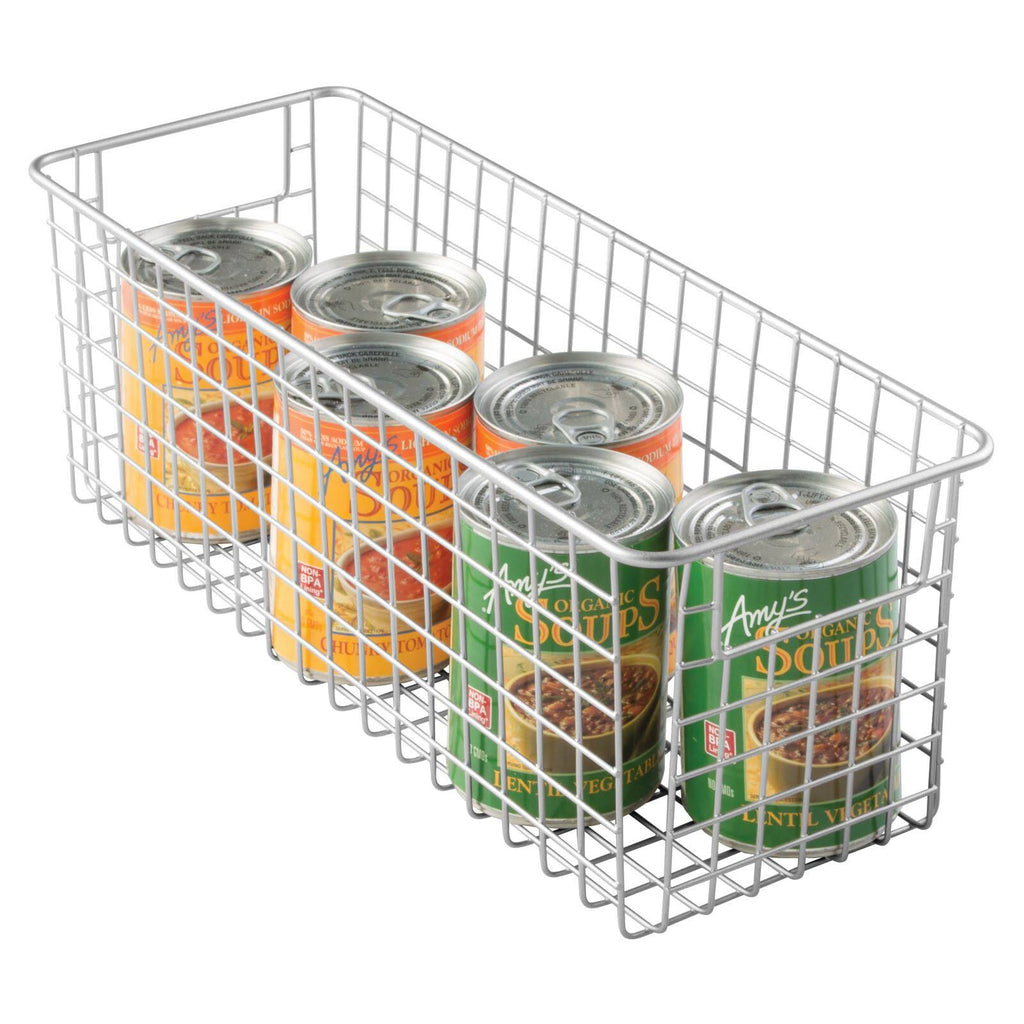 Metal Wire Kitchen Pantry Food-Storage Organizer Basket Y948