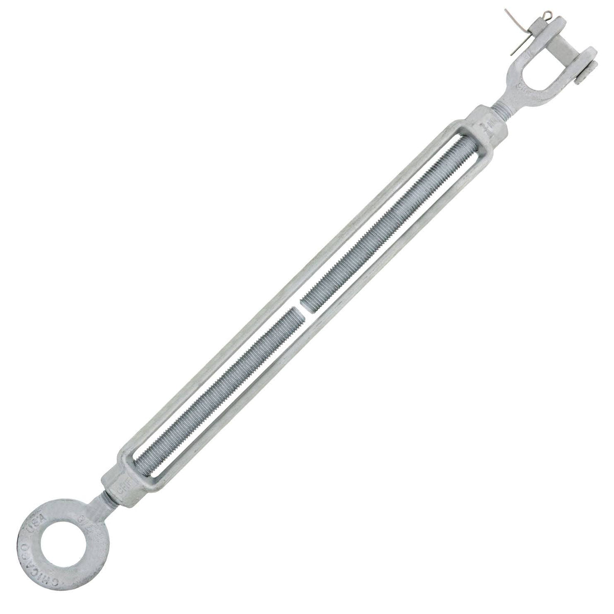 7/8 x 18 Hot Dip Galvanized Jaw x Eye Turnbuckle D6036