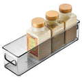 Slim Plastic Stackable Food Storage Container Bin with Handles F142117