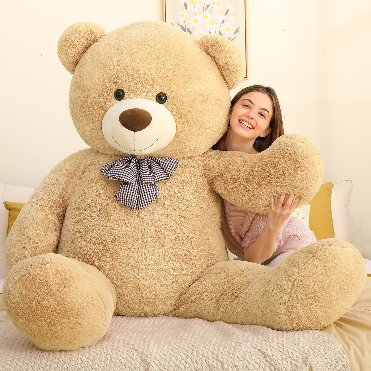 Giant Brown Teddy Bear Plush Stuffed Animal P41664