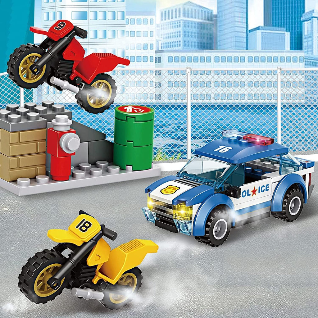 362 Pieces Police Car Building Block Set Pack of 2 Q627366