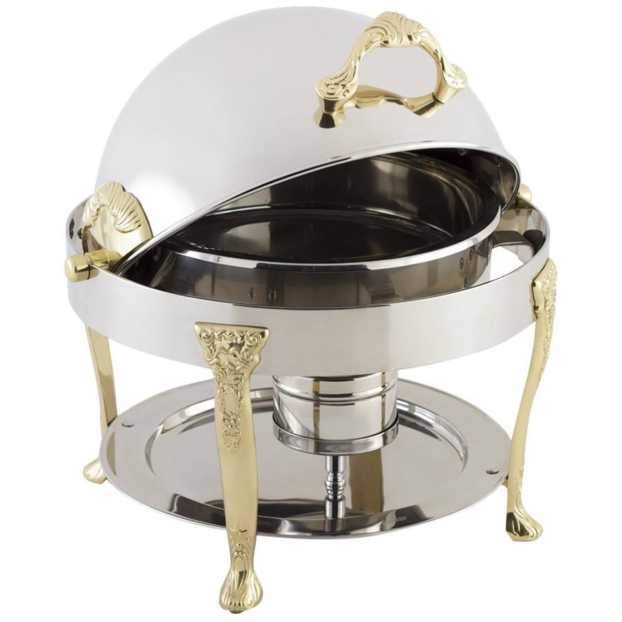 Stainless Steel Rectangular Chafer with Renaissance Leg O543842