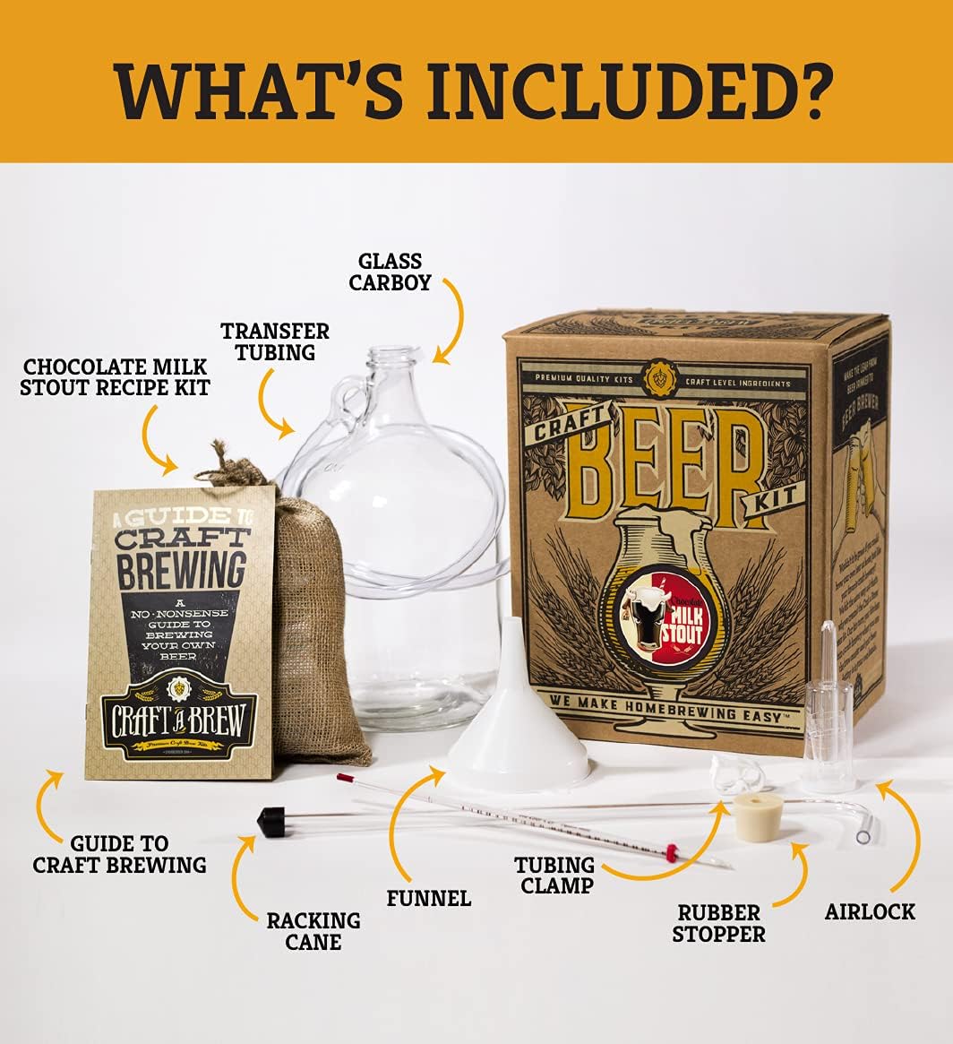 Chocolate Milk Stout Beer Kit, 1 Gallon Pack of 2 H63007