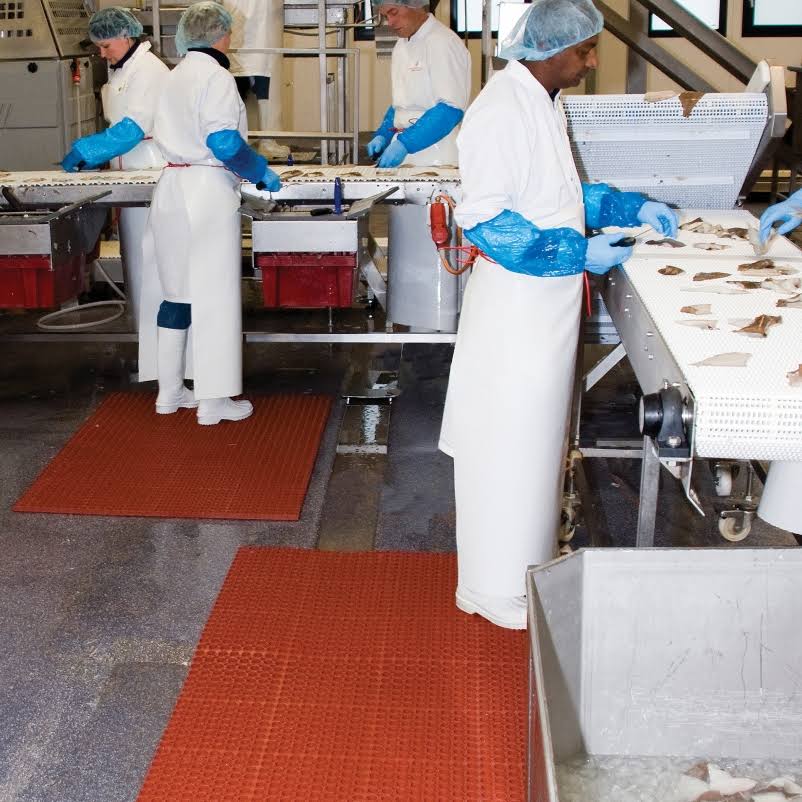 Red Interlock Drainage Mat O2378