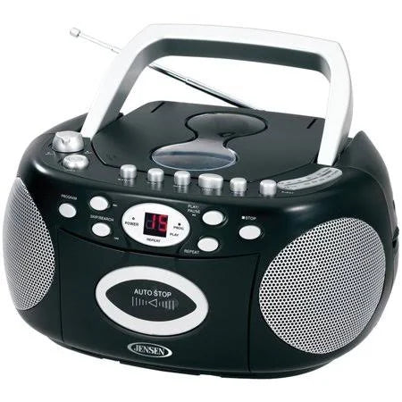 Portable Bluetooth CD Player AM/FM Radio Stereo Sound System with AUX Cable Y943953