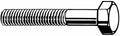 Steel Hex Head Cap Screw, Grade 5, Zinc Plated Finish, 100 Pk I6956
