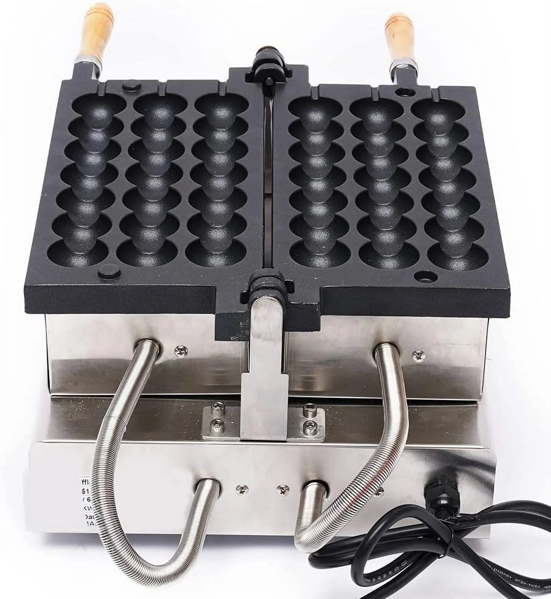Nonstick Electric Rotating Waffle Ball Machine N2673