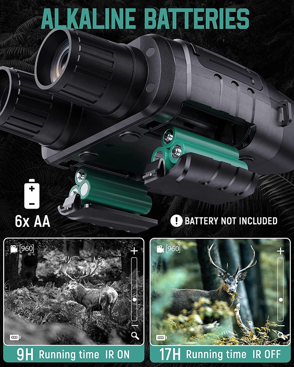 Night Vision Digital Infrared Binoculars with 32GB Memory Card R522