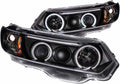 Projector Headlights with Halo Black CCFL D163244