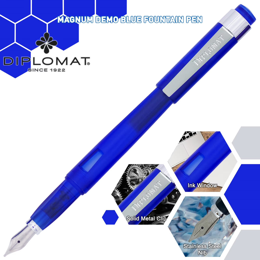 Demo Blue Fountain Pen with Medium Nib N5798