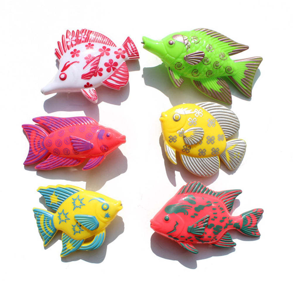 7 Pcs Plastic Magnetic Fishing Toy Baby Bath Toys Z3799
