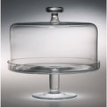 Clear Glass Cake Stand with Dome Q209