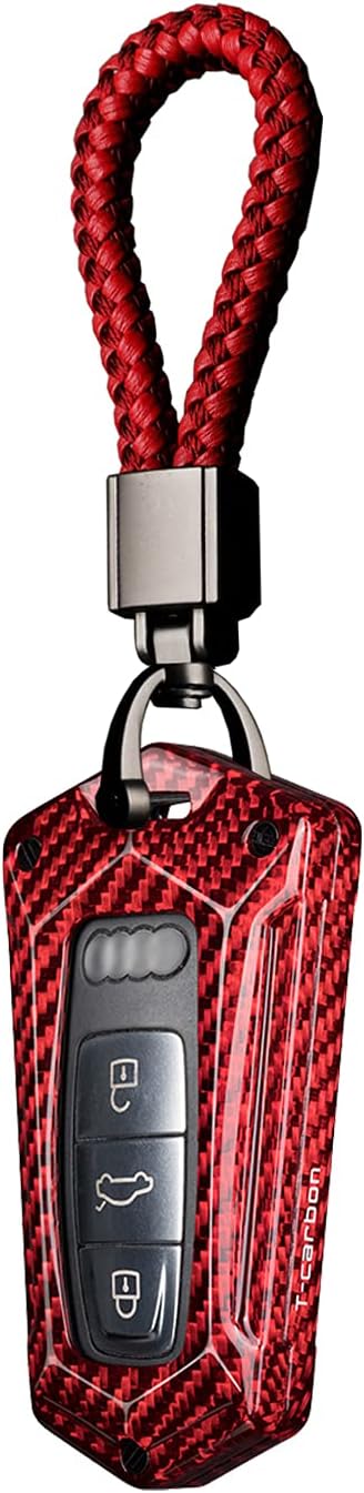 Carbon Fiber Key Fob Cover Case Black Pack of 2 B1708