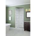 72x22 High x 22x22 Wide Frameless Shower Door Stainless Steel S7743