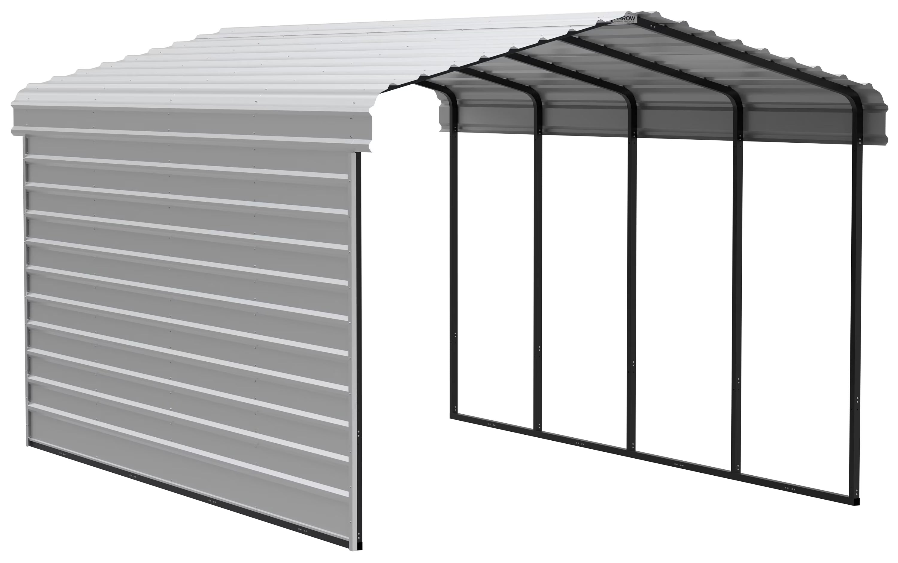 Galvanized Steel Carport Kit, 12' x 20' x 9' Z7361