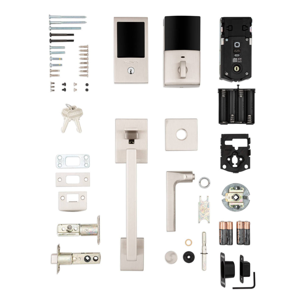 Polished Chrome Touchscreen Electronic Keyless Entry Handleset U422961