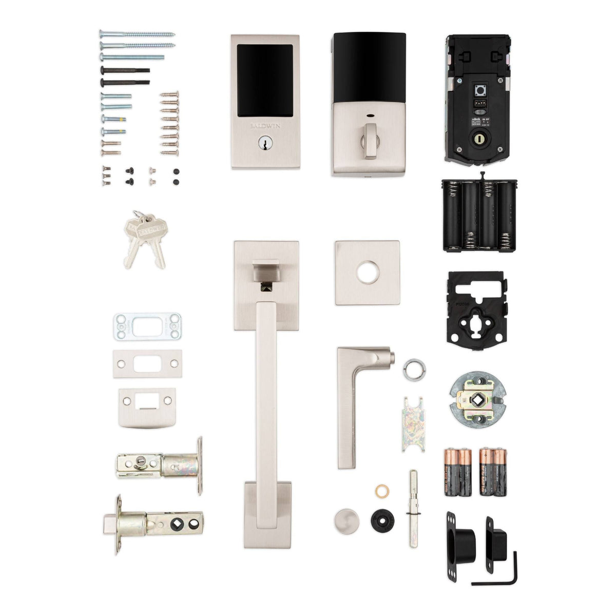 Polished Chrome Touchscreen Electronic Keyless Entry Handleset U422961