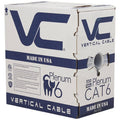 1000ft Solid Plenum Cat6 Cable 23AWG 550MHz CMP Gray B1629
