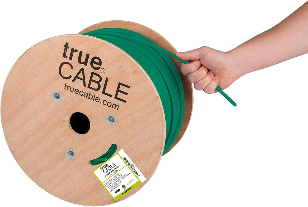 1000ft Red 23AWG Solid Bare Copper Bulk Ethernet Cable G1448