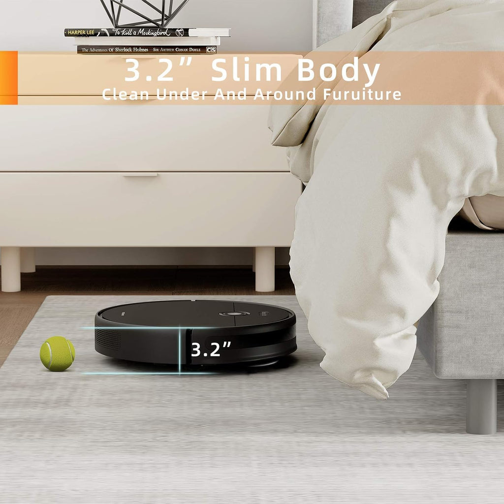 Robot Vacuum and Mop with 3000Pa Suction and 5200mAh Battery O218630