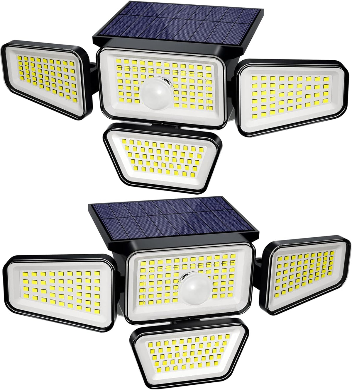 6 Pack Cold White 62 LED Solar Landscape Spotlights I3477