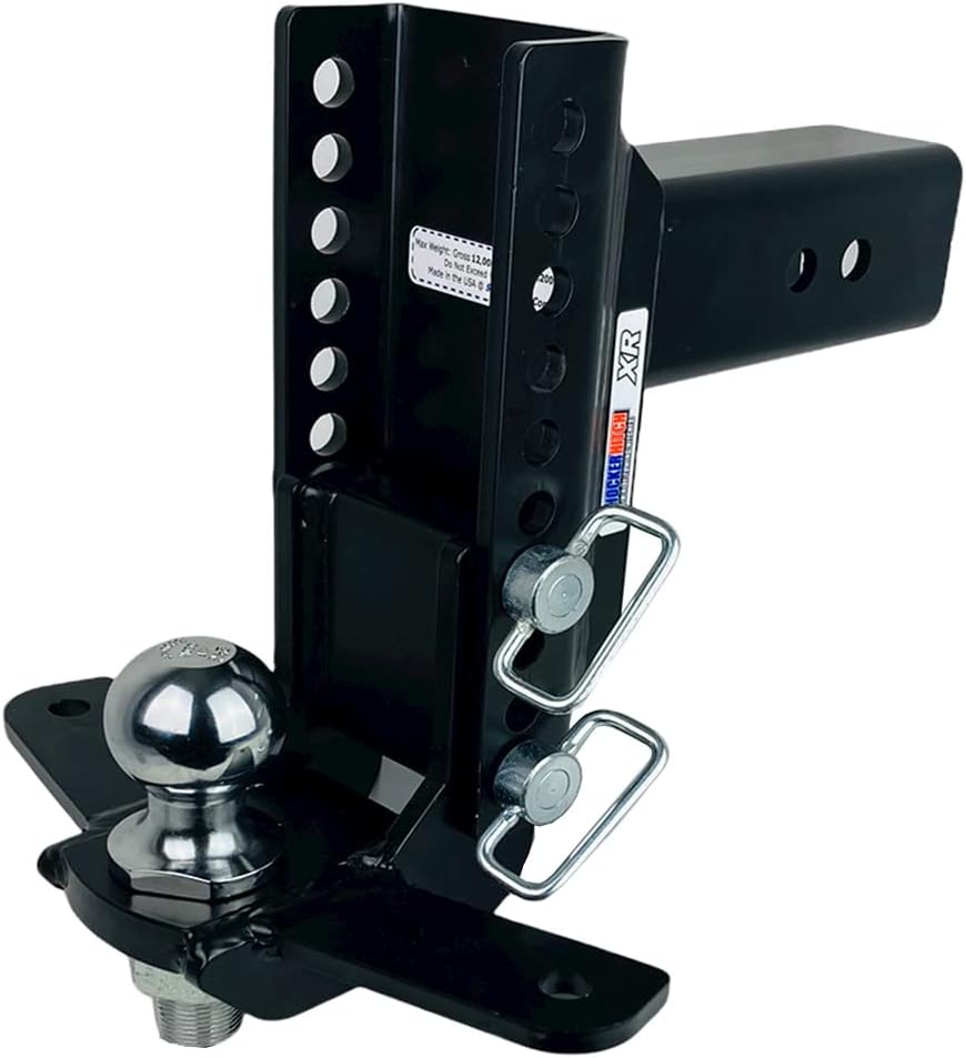 Drop Ball Mount with Sway Control Tabs, 12,000 lbs, Fits 3" Hitch, 2" Ball F890