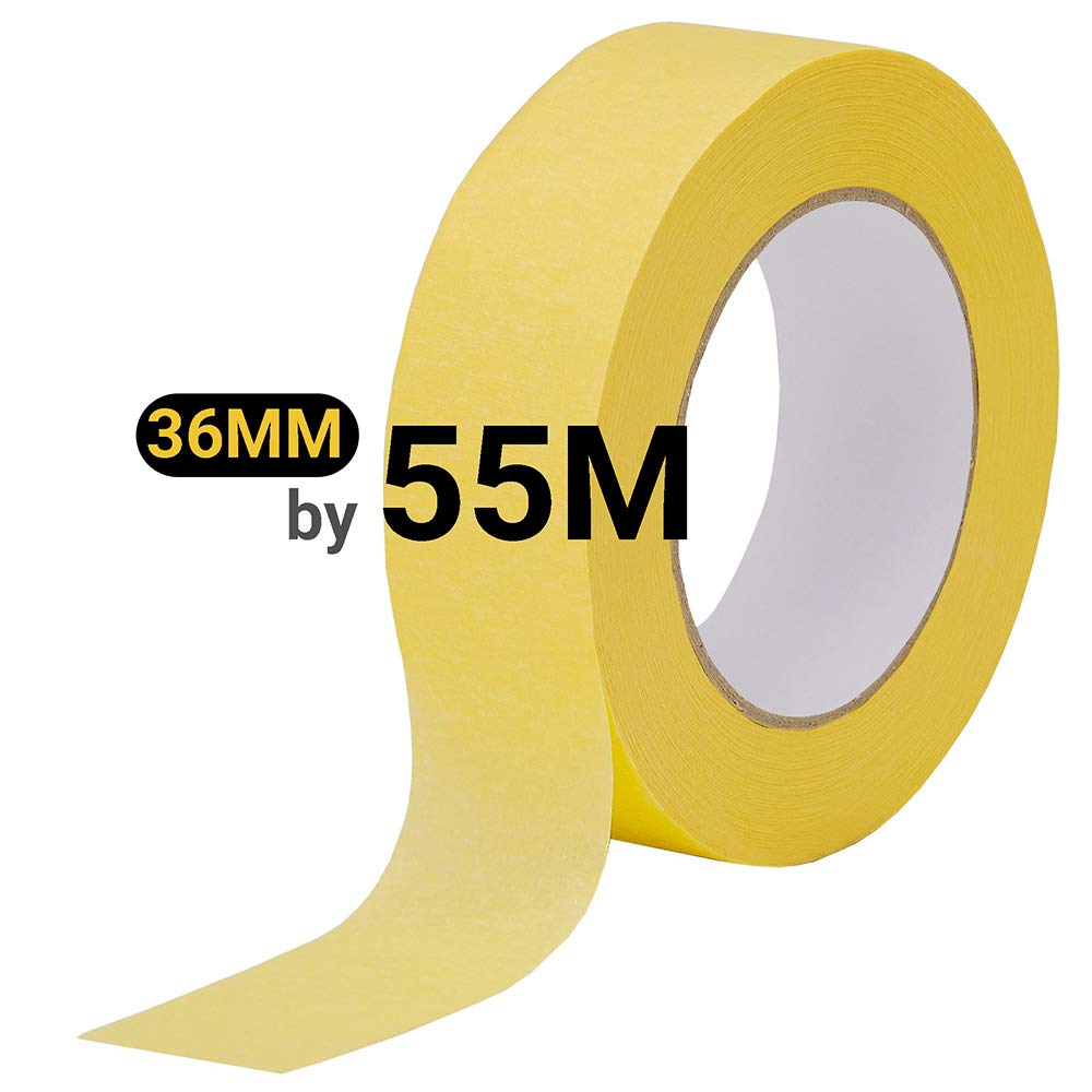 30-Pack Automotive Masking Tape Yellow 36mm x 55m P79327