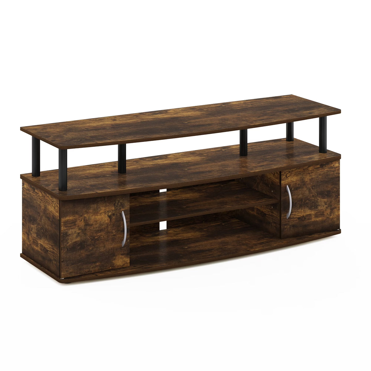Large Entertainment Center for 55-IN TV, Amber Pine/Black X638909