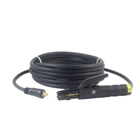 150 Amp Welding Electrode Holder Lead Assembly with Dinse 10-25 Connector, #4 AWG Cable (75 Feet) B74849